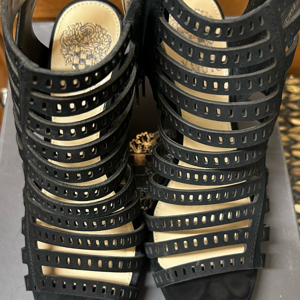 Vince Camuto  Black Strappy Women's Sandals